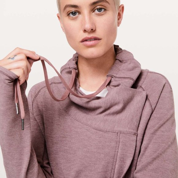 LULULEMON COAST EAST WRAP COLOR -  HEATHERED MISTY MERLOT - Picture 2 of 4